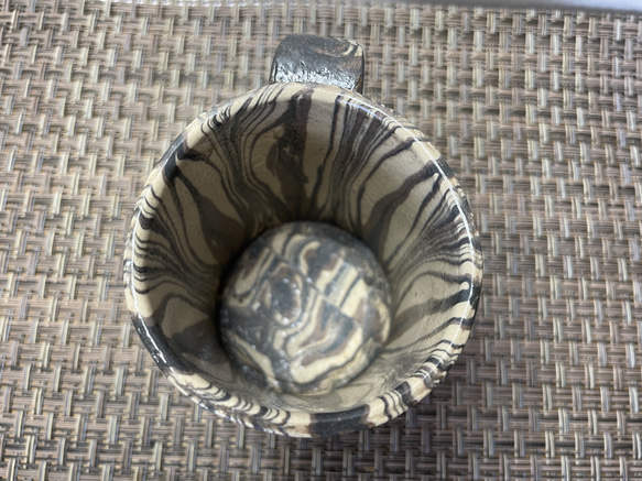 練り込みコーヒーカップ３色４ 5枚目の画像