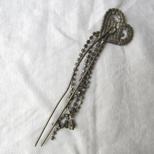 ヴィンテージ グラスストーン ハットピン 【公式通販】