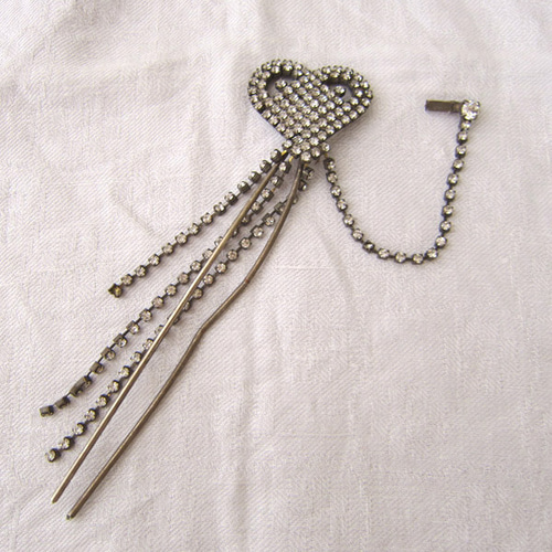 ヴィンテージ グラスストーン ハットピン 【公式通販】