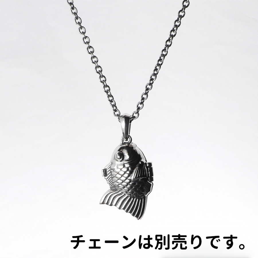 シルバー925【Myたい焼き君】All Silver Edition 鯛焼き ペンダント トップ たい焼き器 二重 中身