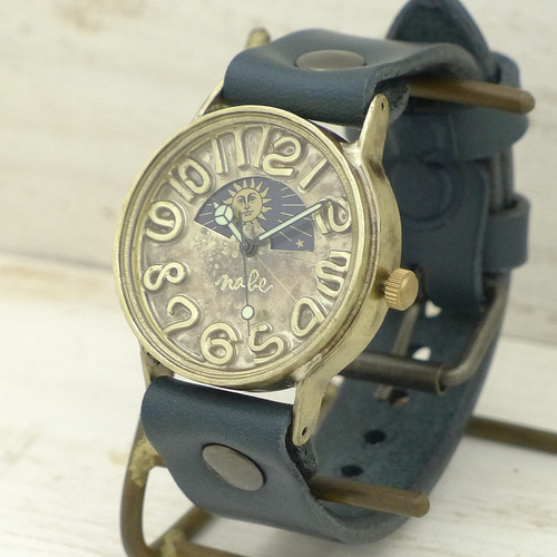 JUM142S&M Sun&Moon JUMBO Brass サン＆ムーン 手作り腕時計