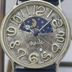 JUM142S&M Sun&Moon JUMBO Brass サン＆ムーン 手作り腕時計 [JUM142S&M NV] 4枚目の画像