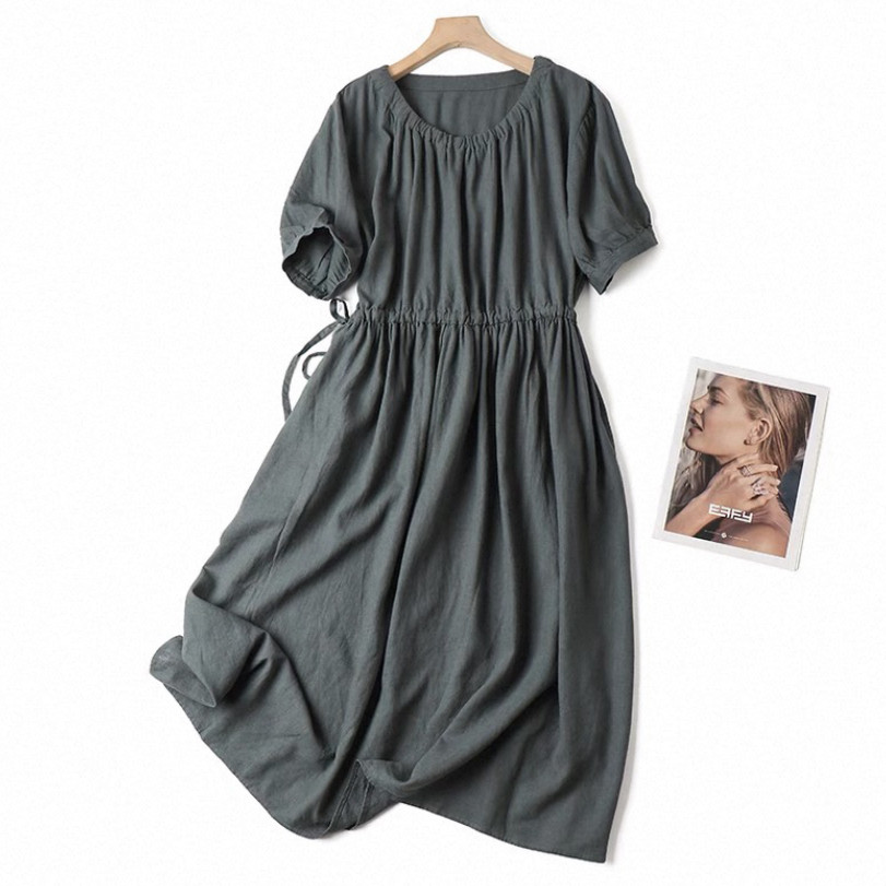 ワンピース*綿麻ワンピース*レディースファッション