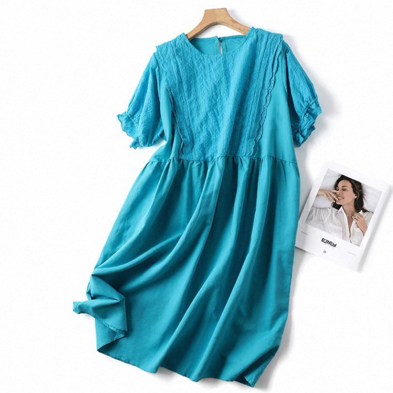 ワンピース*綿麻ワンピース*レディースファッション