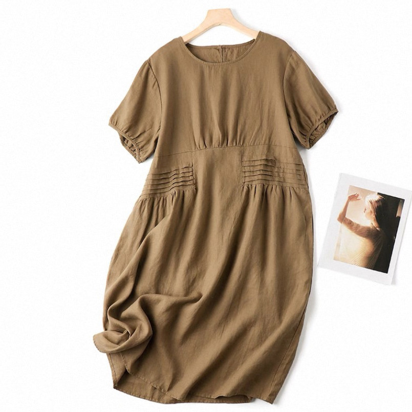 ワンピース*リネンワンピース*レディースファッション