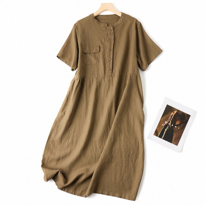 ワンピース*リネンワンピース*レディースファッション 9,514円