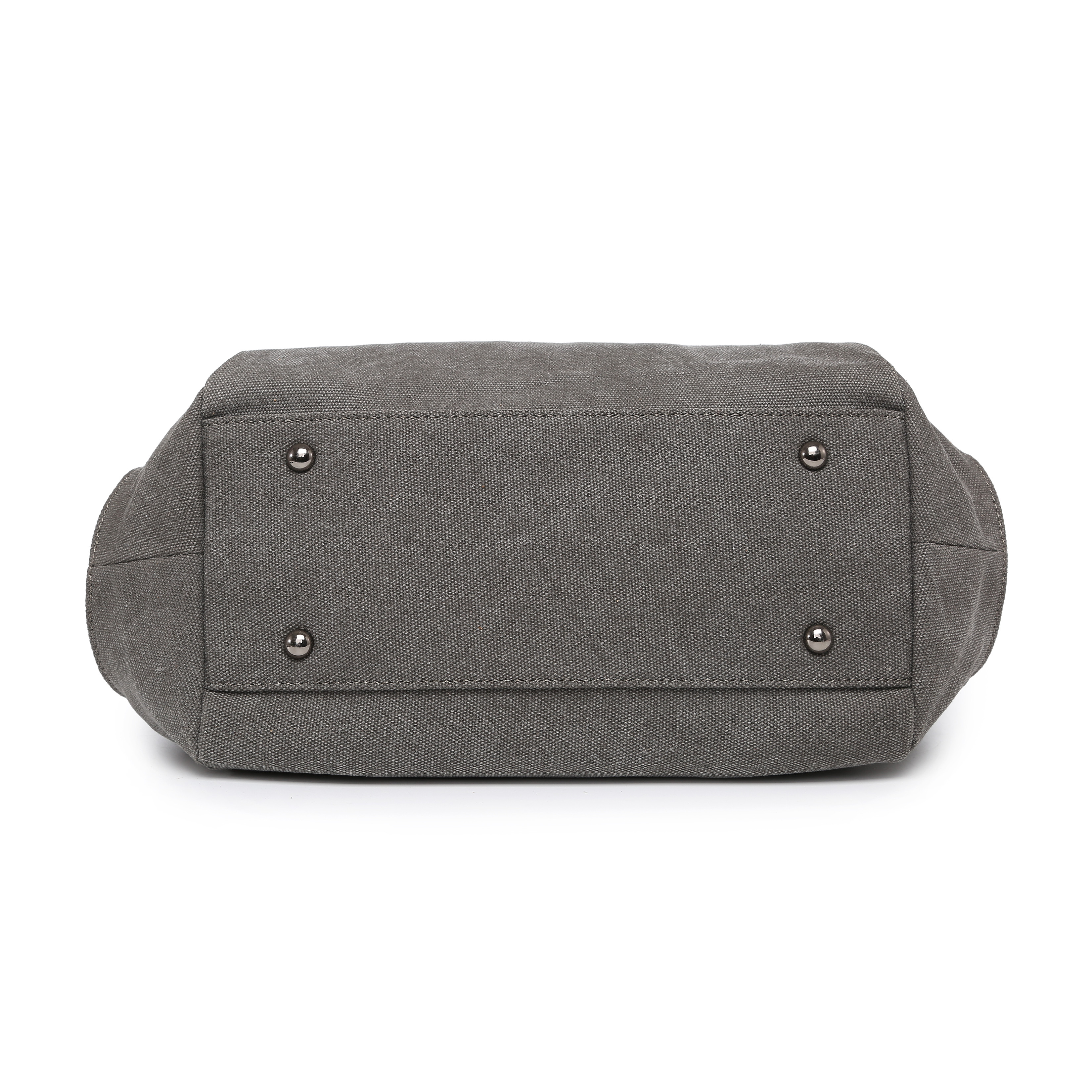 トートバッグ キャンバス 帆布×牛革 コンビ ショルダートートバッグ レディース バッグ 鞄 ショルダートート グレー