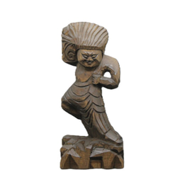 仏像 円空仏 木端仏3体（10/15/8cm 無着色 kp3320） 彫刻 円空