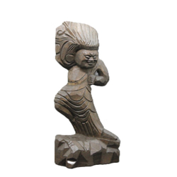 蔵王権現 （16cm zg7027）仏像 円空仏 摸刻 木彫 1枚目の画像