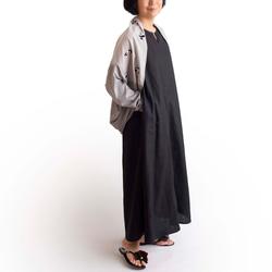 春夏秋【パンダのカーディガン】刺繍　ライトグレー　冷房対策　日焼け止め 7枚目の画像