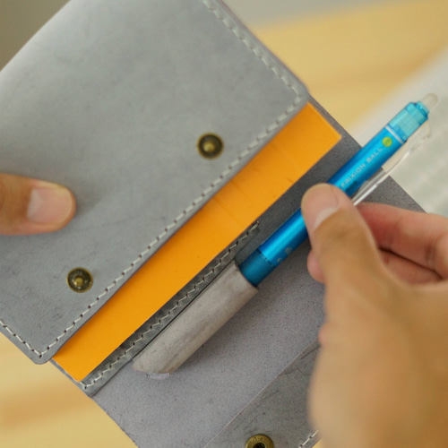 本革レザーメモ帳カバー Rhodia No.13対応】名入れ可／色カスタム可