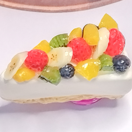 本物みたい！フルーツレアチーズケーキ マグネット フェイクスイーツ