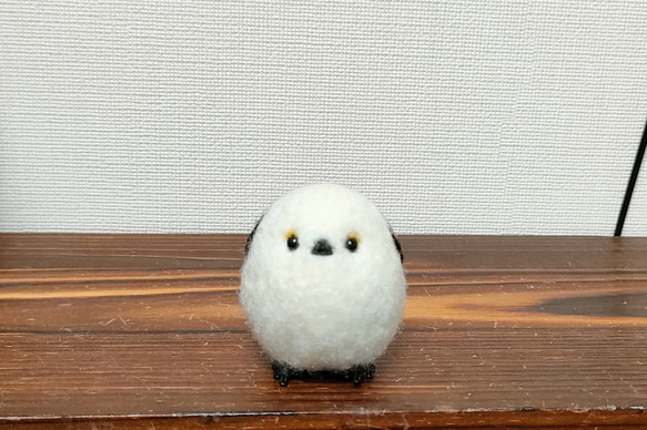 完成品］シマエナガ 羊毛フェルト 羊毛フェルト クリぱん 通販