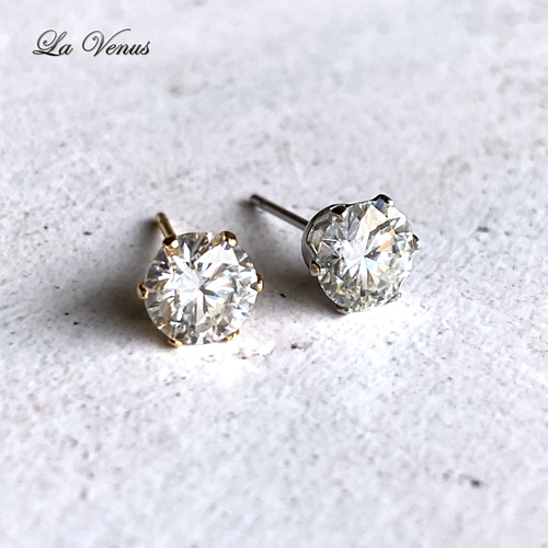 ✴︎つけっぱなしOK✴︎ 奇跡の宝石 モアサナイト スタッドピアス 大粒