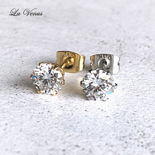 ✴︎つけっぱなしOK✴︎ 奇跡の宝石 モアサナイト スタッドピアス 大粒