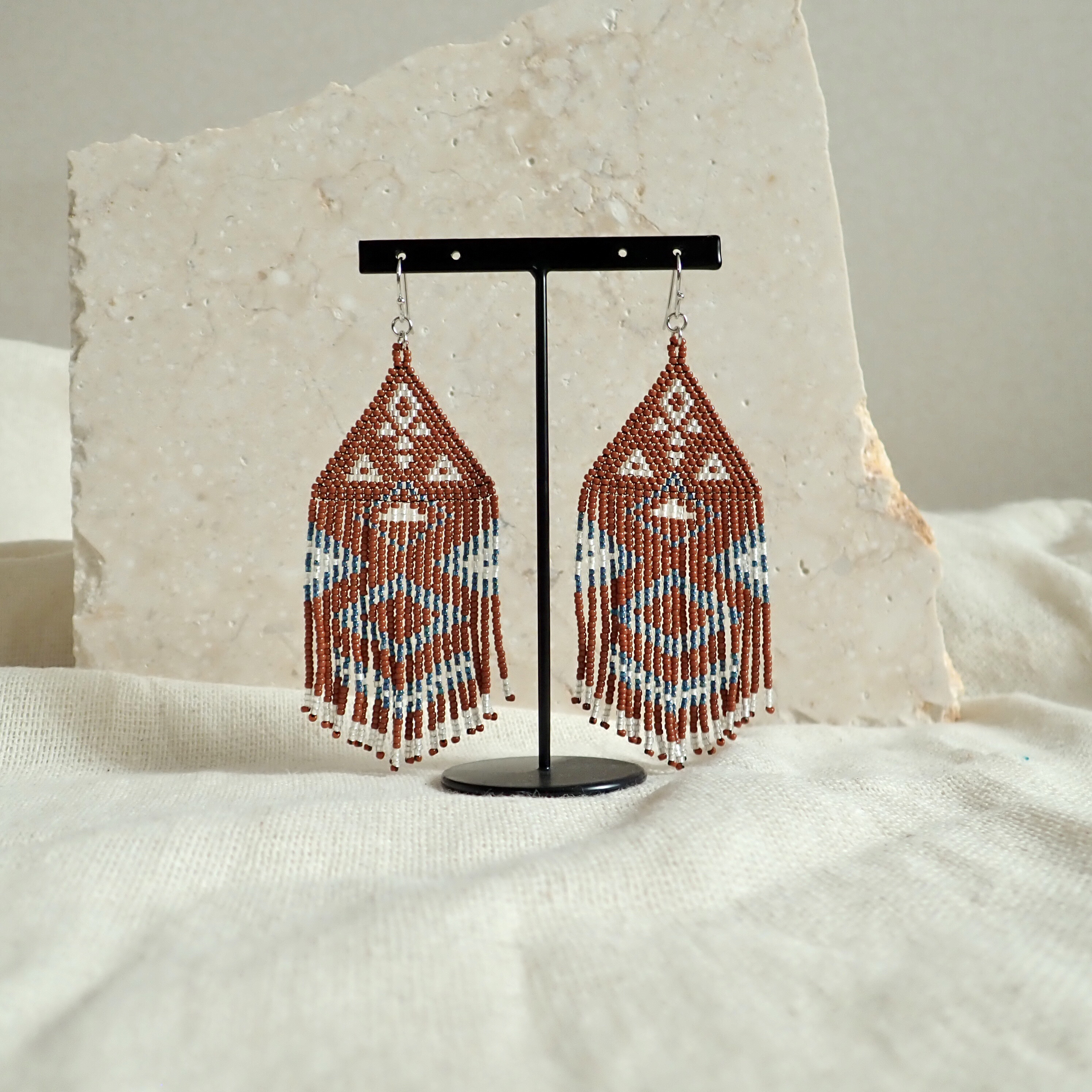 ◻︎受注製作◻︎【Teresa】pierce/earring-blood orange-