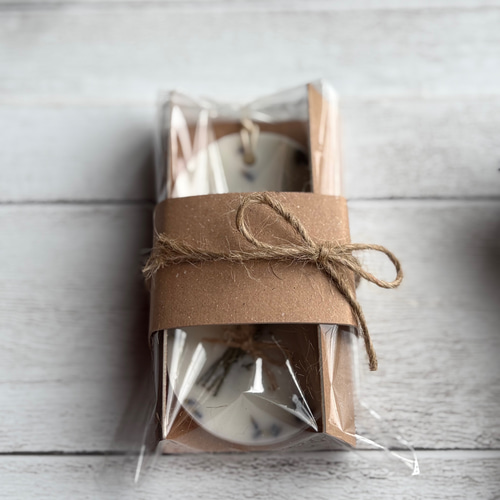 ラベンダーナチュラルアロマワックスサシェ ドライハーブ3点セット