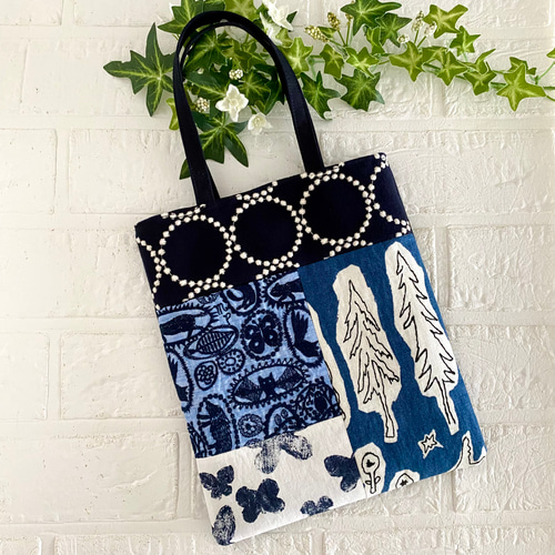 ミナペルホネン パッチワーク バッグ minaperhonen エコバッグ・サブ