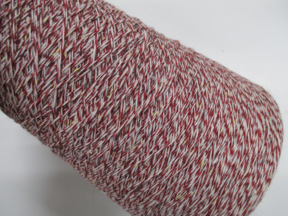 カナディアンセーブル・シルク混 杢レッド680g h18 毛糸 間島福平商店