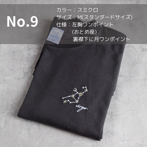 【超お得】20％オフ！刺繍Tシャツ【ワケありな逸品】スタンダードサイズ 星 犬 猫  各１点もの 7枚目の画像