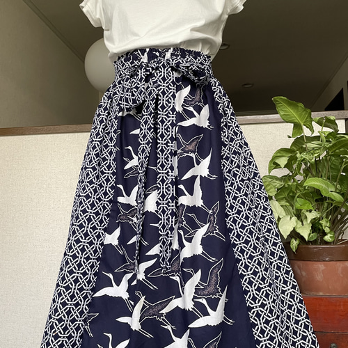 浴衣リメイク　浴衣リメイクフレアロングスカート、浴衣反物、テントスカート 浴衣リメイク 浴衣リメイクフレアロングスカート、浴衣反物