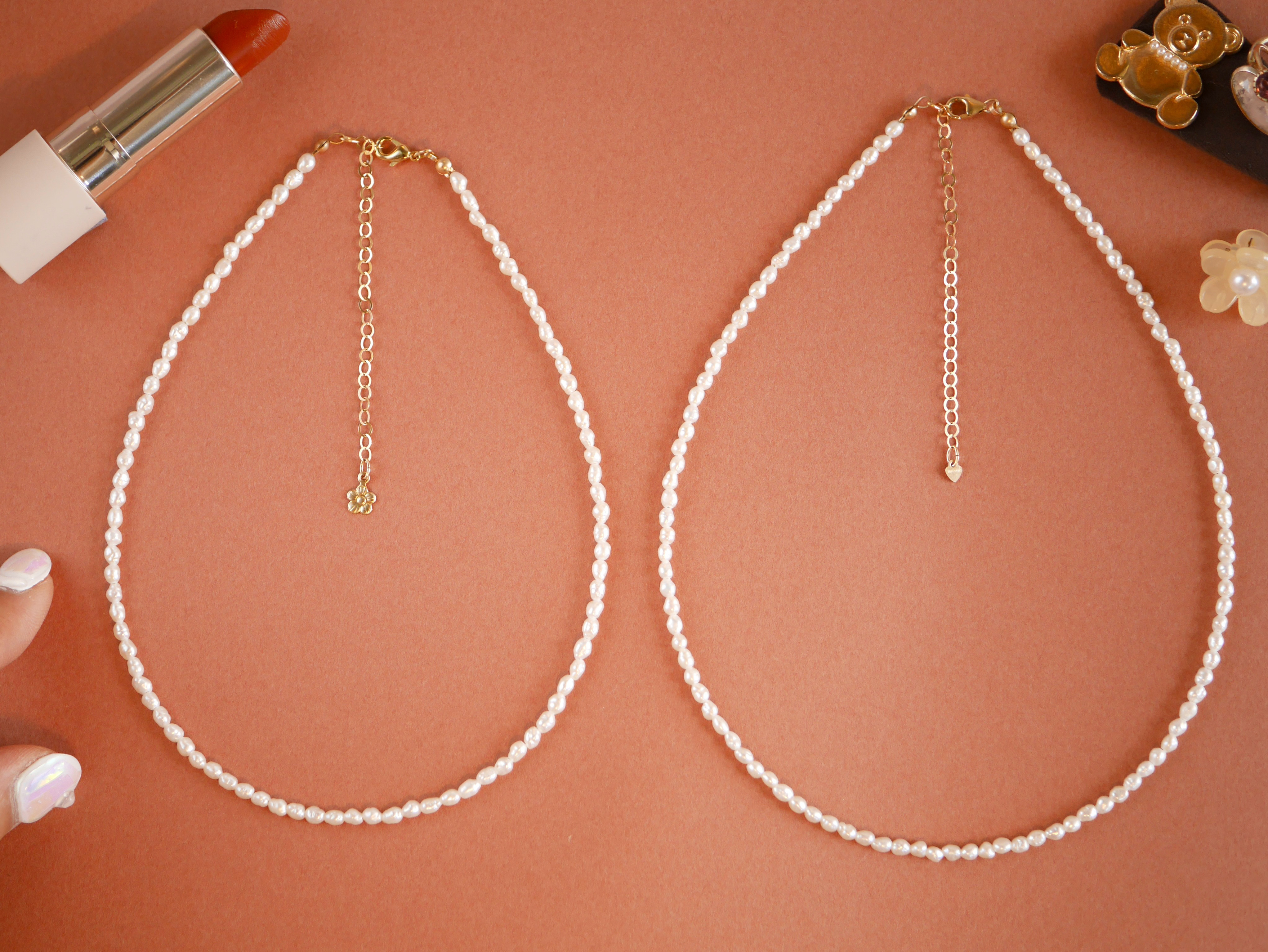 《Komore／petit 》選択式ガーリーモチーフ♡ベビーパールネックレス