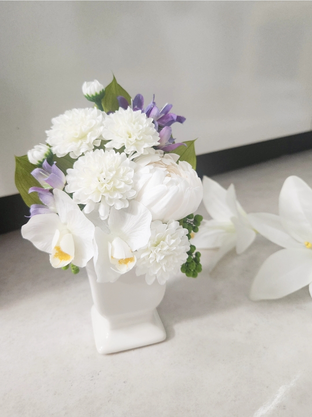 ～真っ白で綺麗な時間をありがとう～仏花【一基】