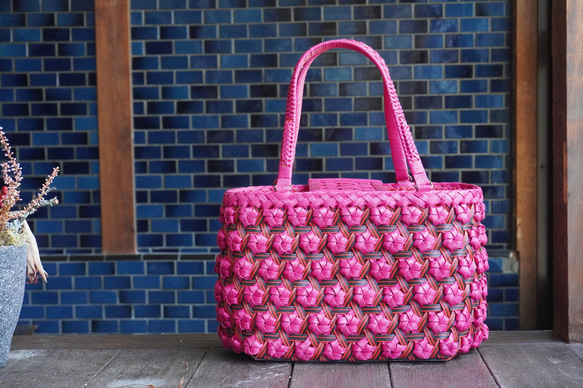 あきちゃん｜手編み かごバッグ Amazon.co.jp: かごバッグ 藤編みバッグ バスケットかご 大容量