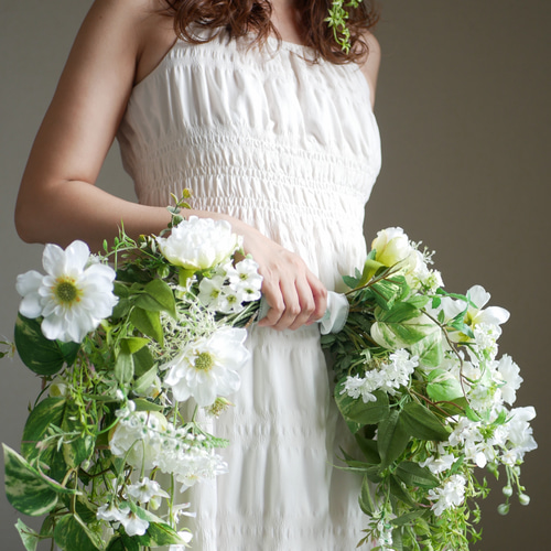 バレリーナブーケ ウェディングブーケ ウェディングフラワー 韓国