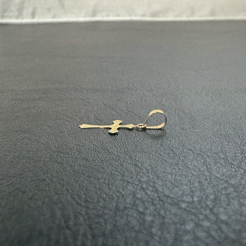 K18 クロスペンダント｜プレート型】18金イエローゴールド｜小ぶり