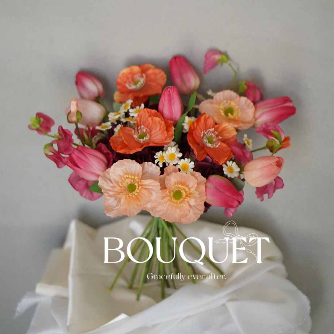 Colorful Poem⌇﻿ アーティフィシャルフラワー クラッチブーケ カラフル 韓国 ブーケ