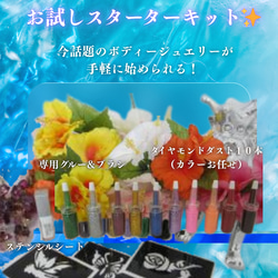 お得！ボディジュエリースターターキット　36本ボディアートセット ネイル お得！ボディジュエリースターターキット 36本ボディアートセット