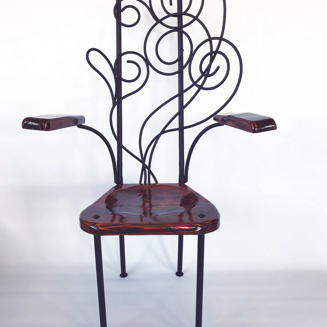 Water(ウォーター)-オリジナル折りたたみチェアー【ハンドメイドアイアン家具】
