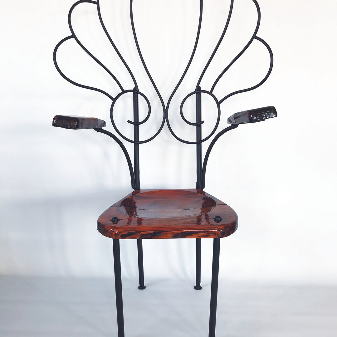 Ange(エンゼル)-オリジナル折りたたみチェアー【ハンドメイドアイアン家具】