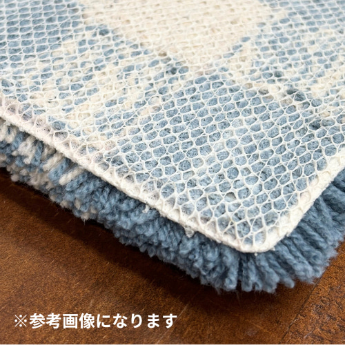 チェック模様のラグ_ナチュラル そっと彩りを…【 タフティング