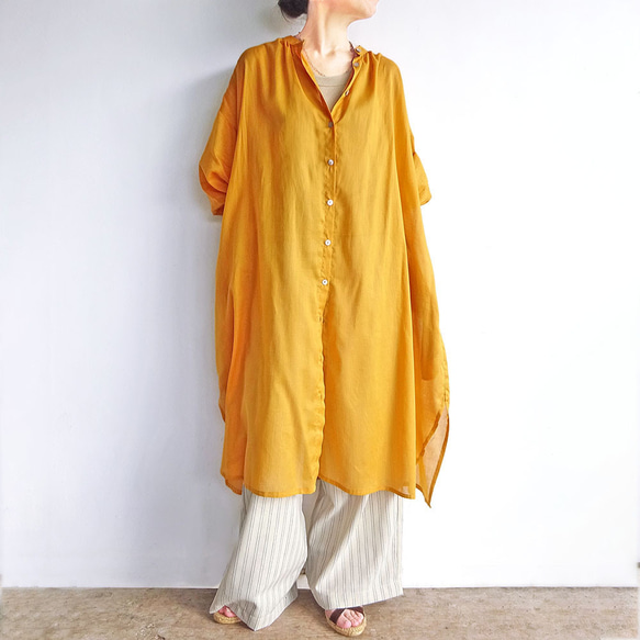 ワンピース　シャーロツト・シフォン Lace Ladies ドレス ギャザーシェイプロングシフォンワンピース