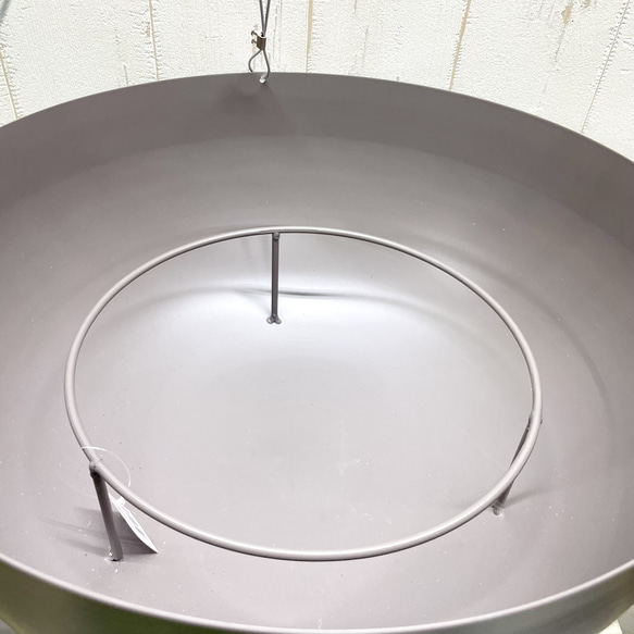 【錆びにくい】スチール製ハンギング鉢カバー 35cm｜ナチュラル モダン 吊り下げプランター インテリアグリーン 4枚目の画像