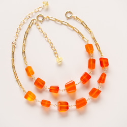 ラブラドライト♦︎ヘキサゴンカット✴︎14kgfブレスレットB165 ラブラドライト ︎ヘキサゴンカット 14kgfブレスレットB165