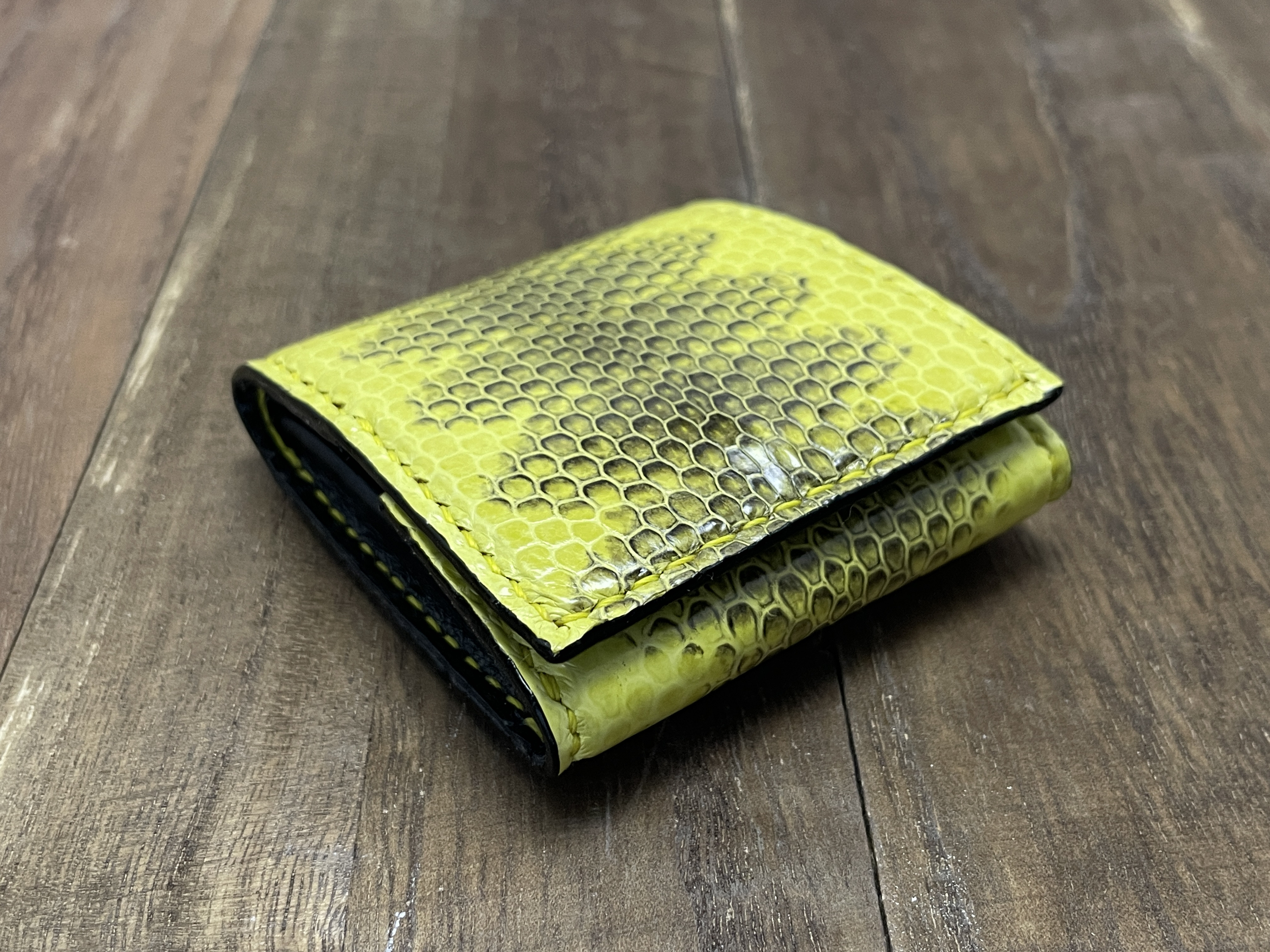 ウミヘビのボックス型小銭入れ