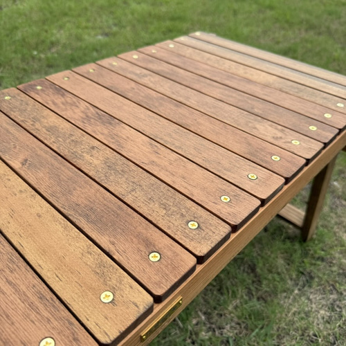 IGT対応 ウッドテーブル ウォルナット色 折りたたみキャンプテーブル 楽天市場】IGTウォールナットウッドテーブル igtローテーブル フラット