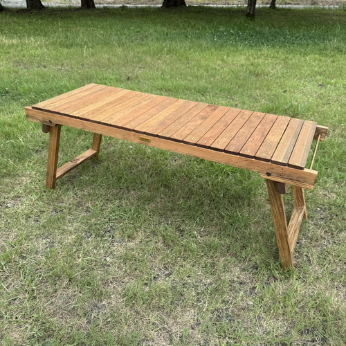 IGT対応 ウッドテーブル ウォルナット色 折りたたみキャンプテーブル ダークウォルナット色 折りたたみキャンプテーブル IGT規格対応