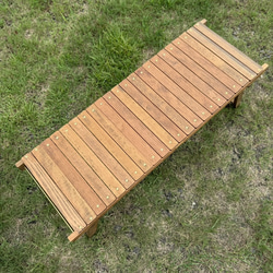 ダークウォルナット色 折りたたみキャンプテーブル IGT規格対応