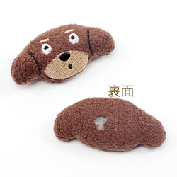 C375 6個 クッションパーツ いぬ 犬 マスコット ぬいぐるみ デコパーツ 貼付け可   3 x（2ヶ） 2枚目の画像