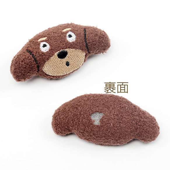 C375 6個 クッションパーツ いぬ 犬 マスコット ぬいぐるみ デコパーツ 貼付け可   3 x（2ヶ） 2枚目の画像