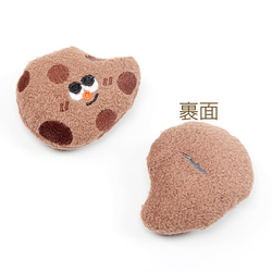 C378 6個 クッションパーツ クッキー スイーツ マスコット ぬいぐるみ デコパーツ 貼付け可 3 x（2ヶ） 2枚目の画像