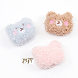 C205 6個 クッションパーツ くま テディベア マスコット ぬいぐるみ デコパーツ 貼付け可  3 x（2ヶ） 3枚目の画像