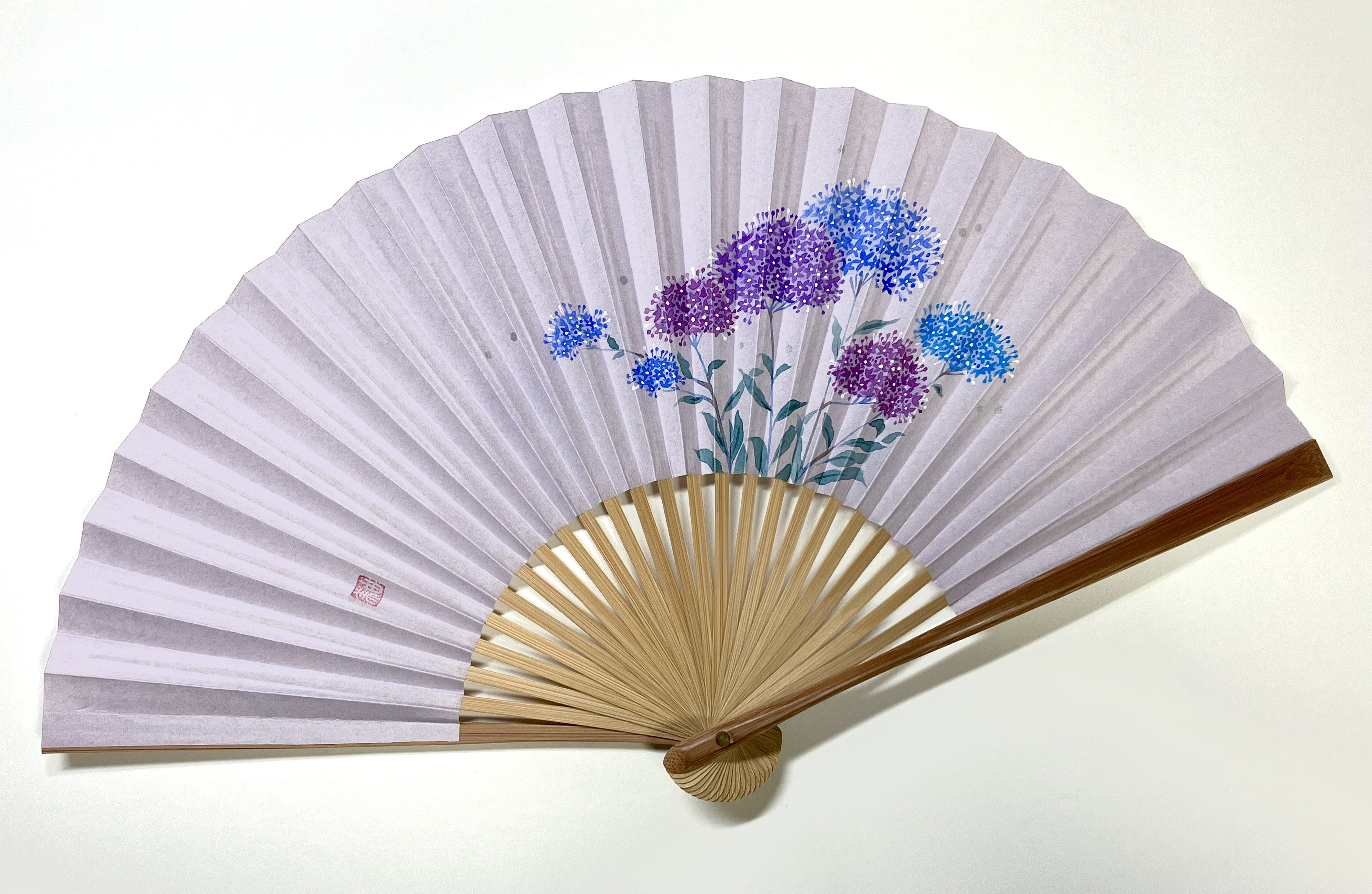 趣 -omomuki- 〈夕霧草〉　京扇子 7,040円