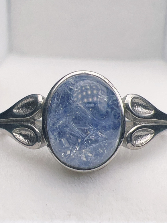 2.12gram天然無処理 デュモルチェライト リング s925シルバー