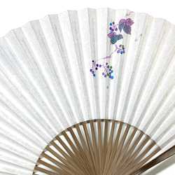 趣 -omomuki- 〈野葡萄〉　京扇子 6枚目の画像