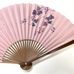 趣 -omomuki- 〈野葡萄〉　京扇子 3枚目の画像